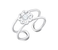 Toe Ring Heart Petals TR-323